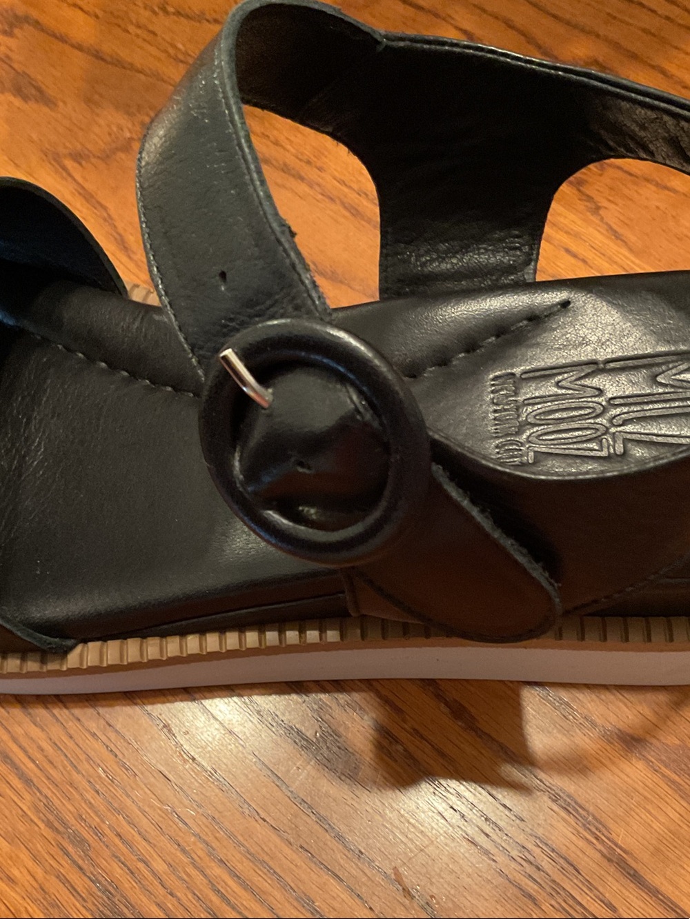 New Miz Mooz black leather sandals